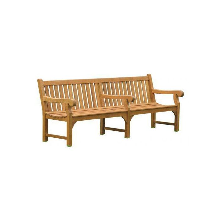 Big Classic Teak Park Bench Sustainable Furniture